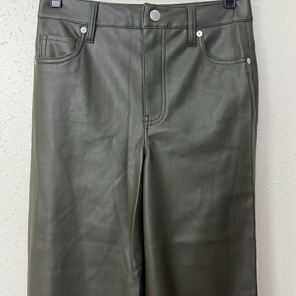 NWT Blank NYC The Franklin High Waist Faux Leather Wide Leg Pants in Sign Up - Picture 7 of 16